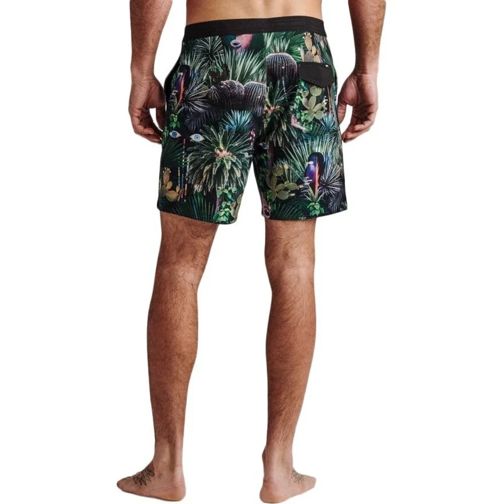 ROARK MEN'S CHILLER JARDIN OASIS 17”Boardshorts Size 28 Swimwear Resortwear
